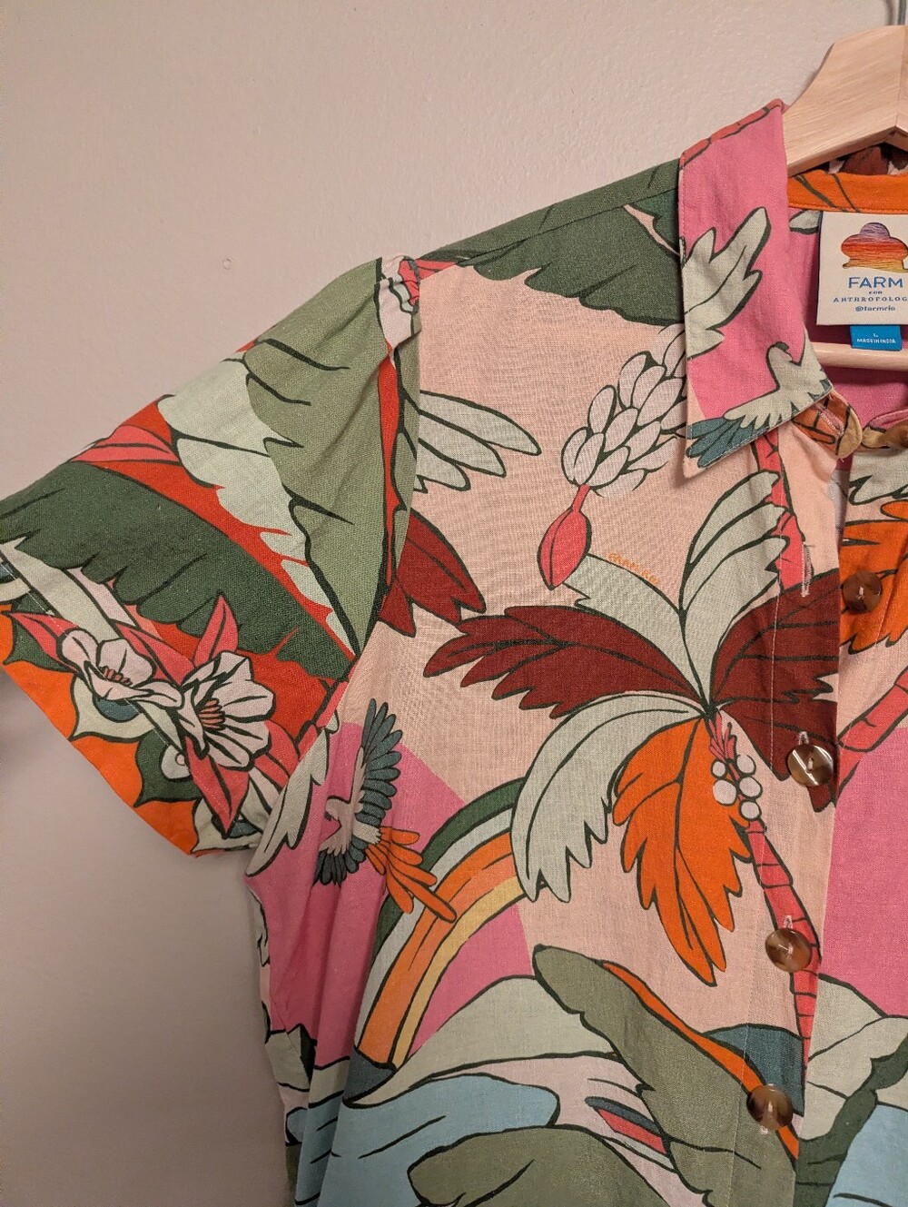 Anthropologie x FARM Rio Surf Button-down - Picture 6 of 12